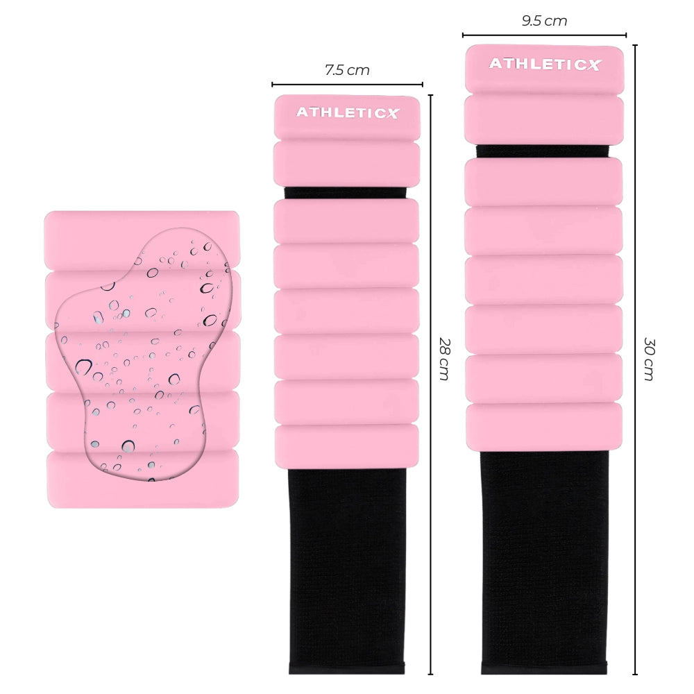 Enkelgewichten 2 stuks Verstelbaar - Roze