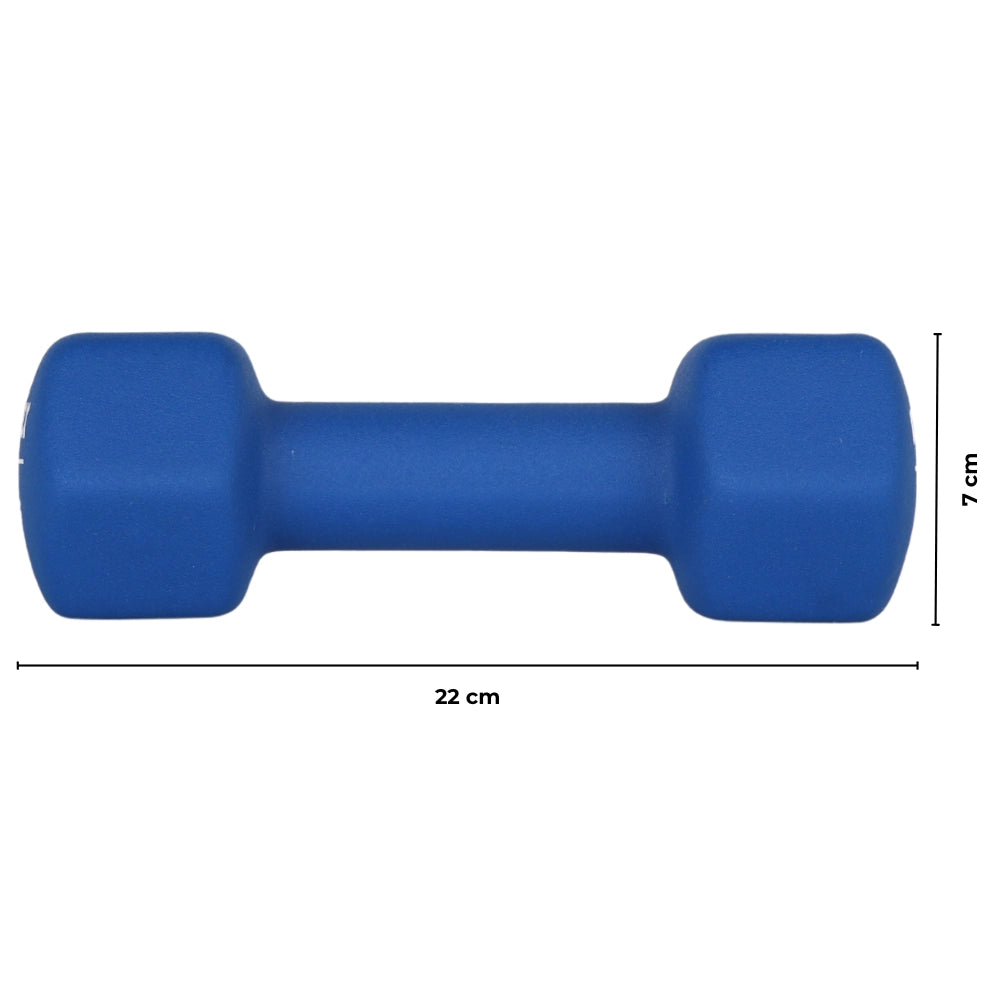 Dumbbell 3.0 kg – Set van 2 stuks - Blauw