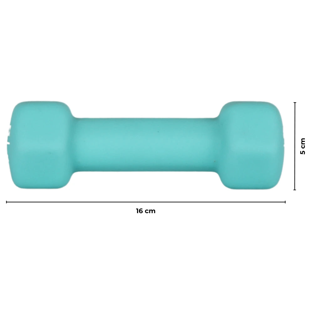 Dumbbell 1.0 kg – Set van 2 stuks - Turquoise