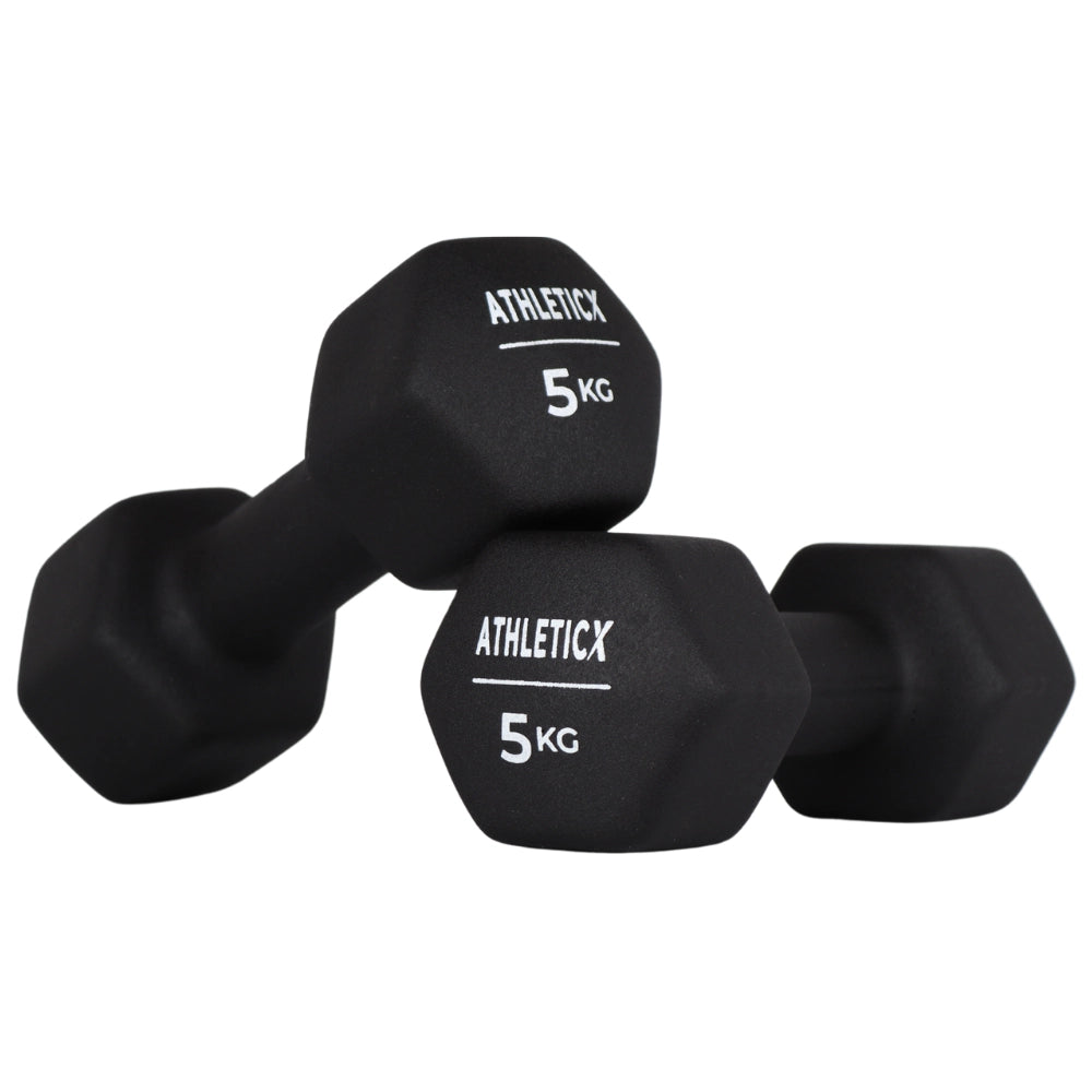 Dumbbell 5.0 kg – Set van 2 stuks - Zwart