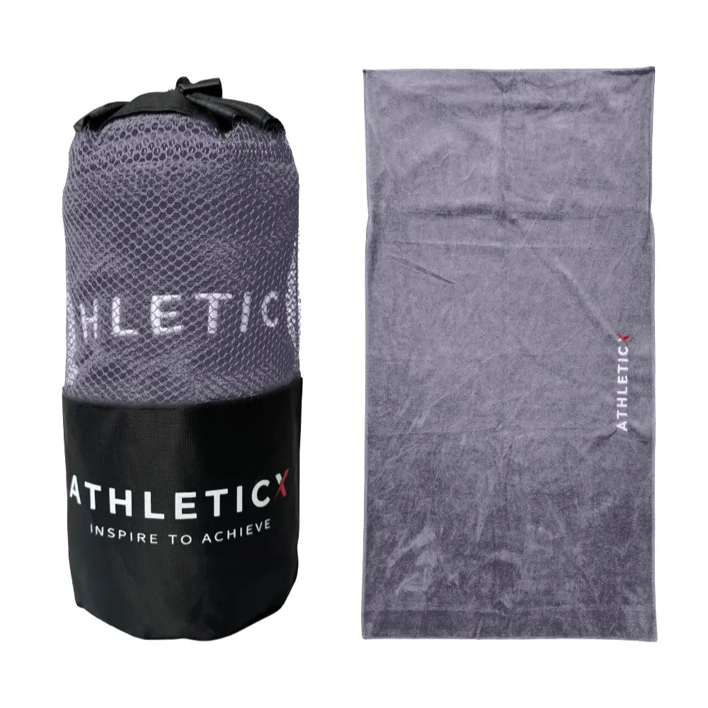 Fitness Handdoek met Omslag - 95 x 50 cm - Grijs