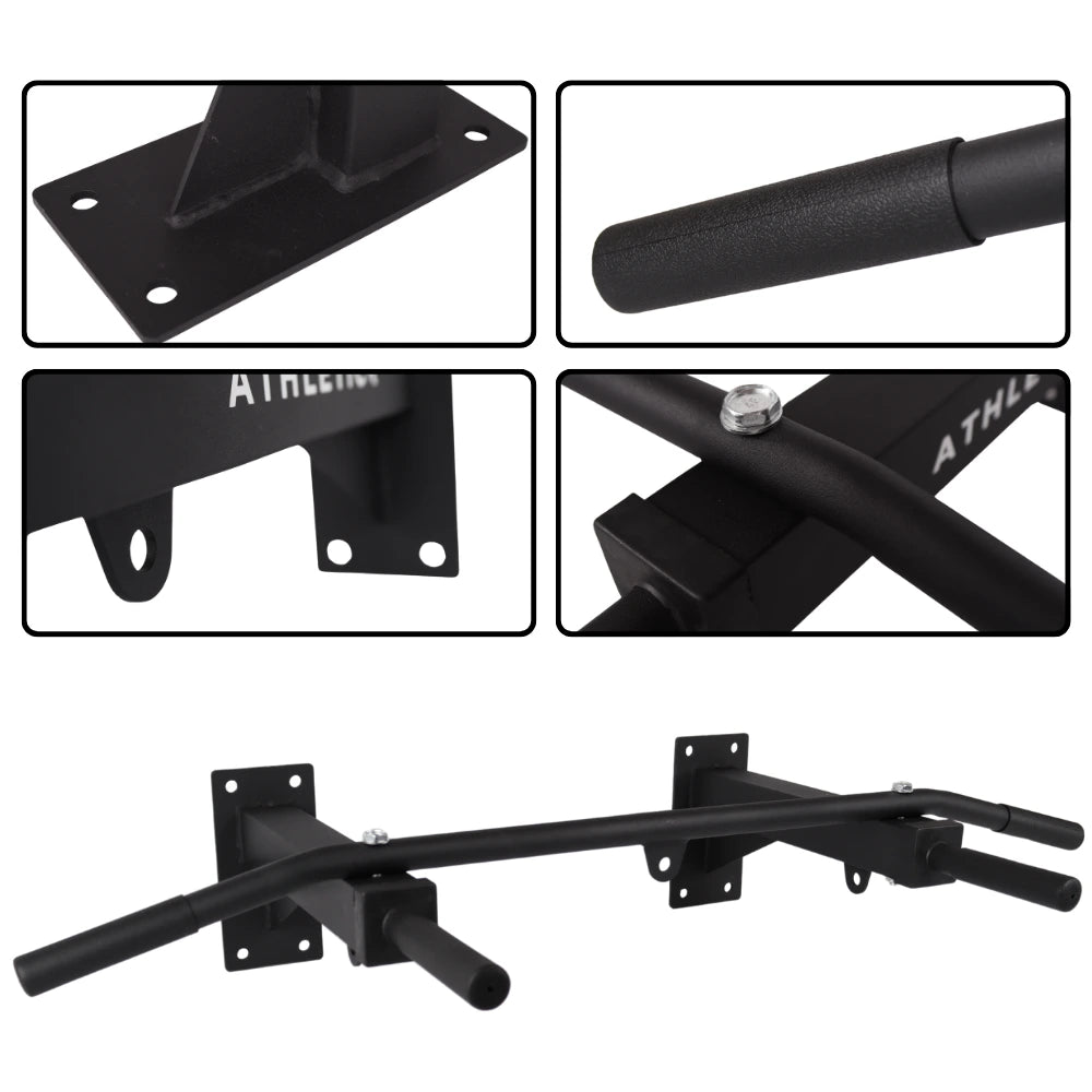 Pull up bar wandmontage - Max. 150 kg - Zwart