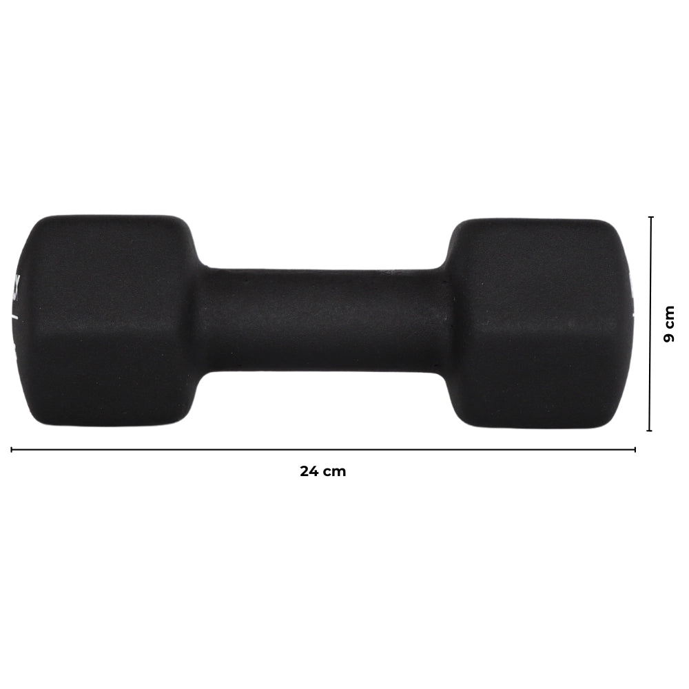 Dumbbell 5.0 kg – Set van 2 stuks - Zwart
