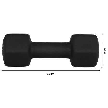 Dumbbell 5.0 kg – Set van 2 stuks - Zwart
