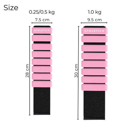 Enkelgewichten 2 stuks Verstelbaar - Roze