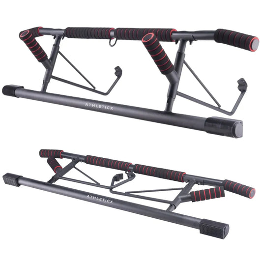 Upper body workout Thuisgym Thuis gym Pull up bar Optrekstang Inklapbaar Portable pull up bar Draagbare optrekstang Athleticx