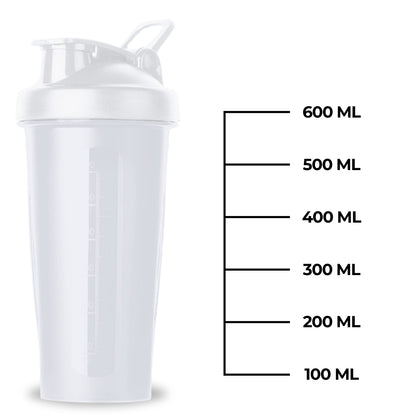 Essential Shakebeker Transparant Wit - 700 ml