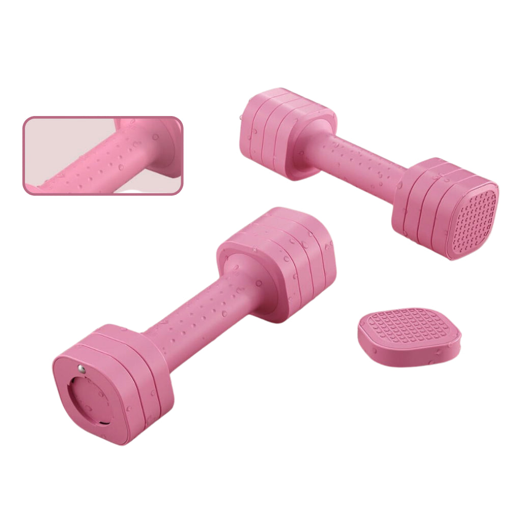 Verstelbare dumbbell - 0.9 t/m 2.3 kg - Roze