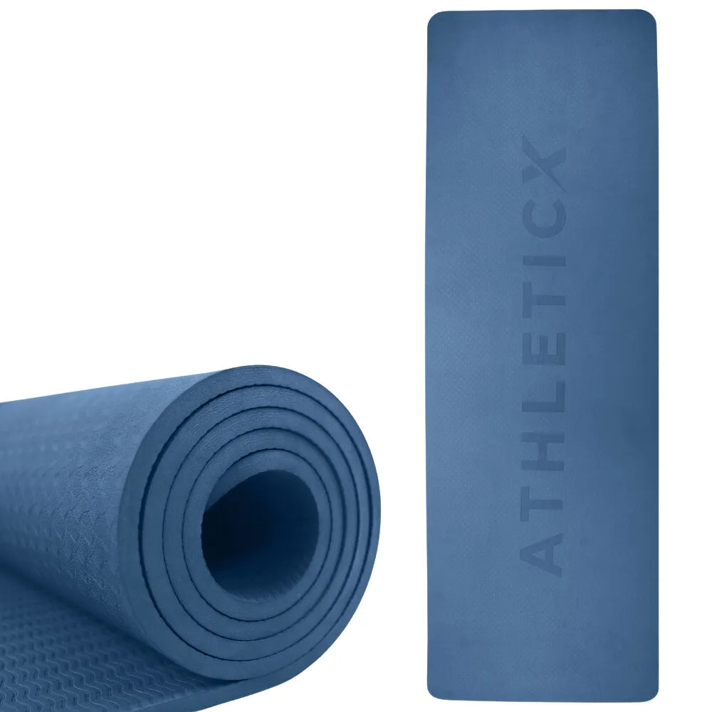 Yogamat TPE - 183 x 61 cm - Midnight Blauw