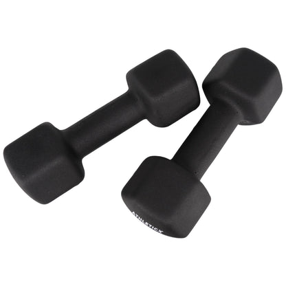 Dumbbell 5.0 kg – Set van 2 stuks - Zwart