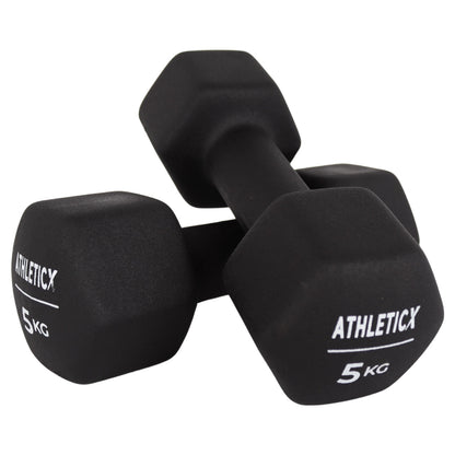 Dumbbell 5.0 kg – Set van 2 stuks - Zwart