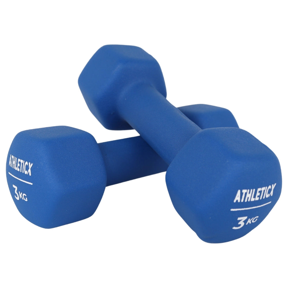 Dumbbell 3.0 kg – Set van 2 stuks - Blauw