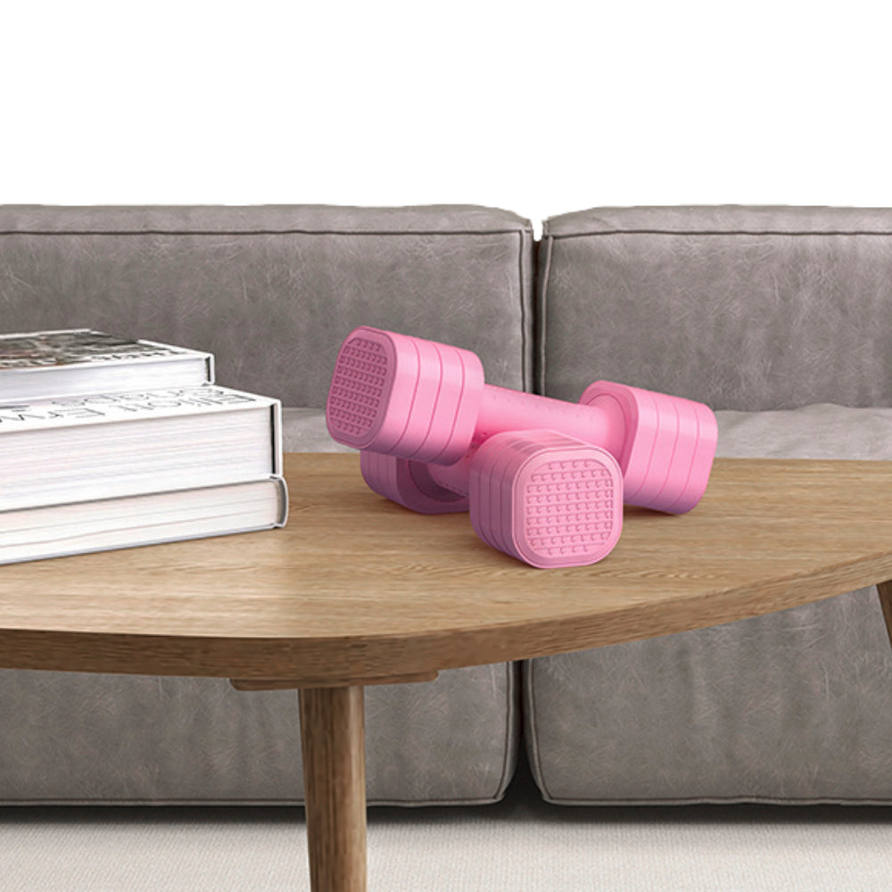 Verstelbare dumbbell - 0.9 t/m 2.3 kg - Roze