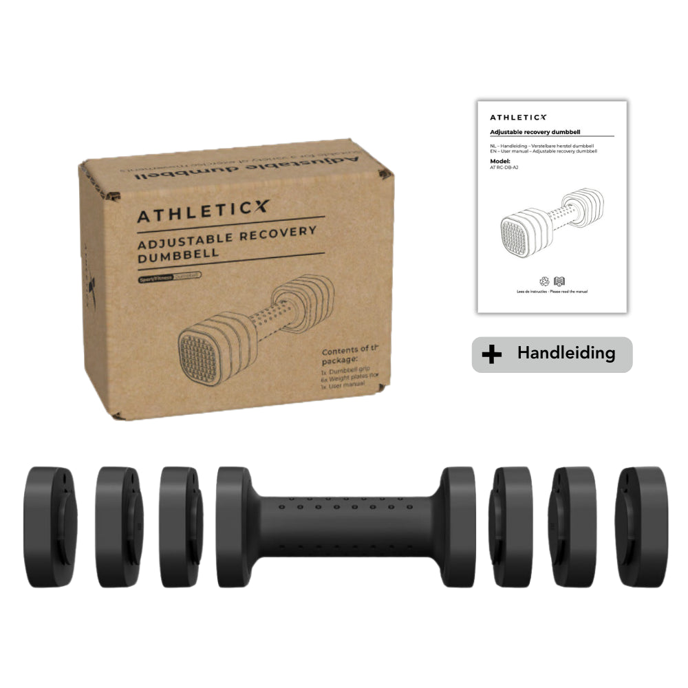 Verstelbare dumbbell - 0.9 t/m 2.3 kg - Zwart